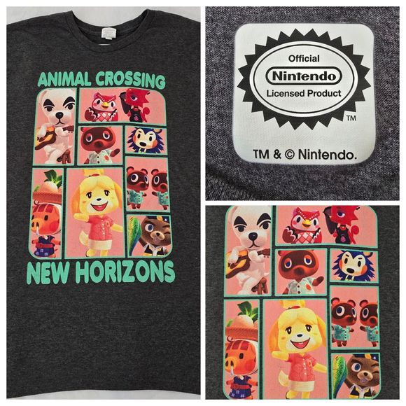 Animal Crossing New Horizons Promo Shirt Mens XL Nintendo Officially Licensed - Picture 1 of 10